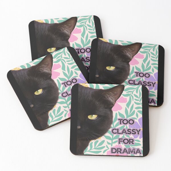 Item preview, Too Classy for Drama – Black Cat designed and sold by UUniqueIImprint.