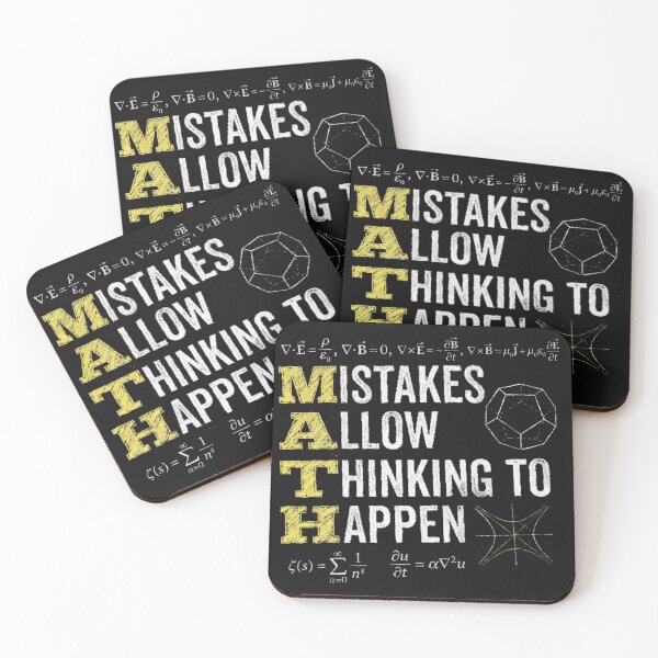 Item preview, MATH Mistakes Allow Thinking To Happen - Inspirational Teacher Classroom Art designed and sold by AdyKurniawan.