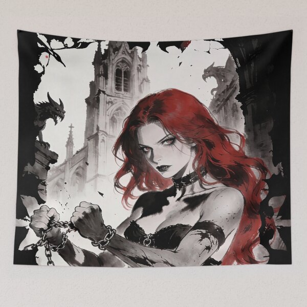 Item preview, Red hair Goth girl designed and sold by OniricaDesign.