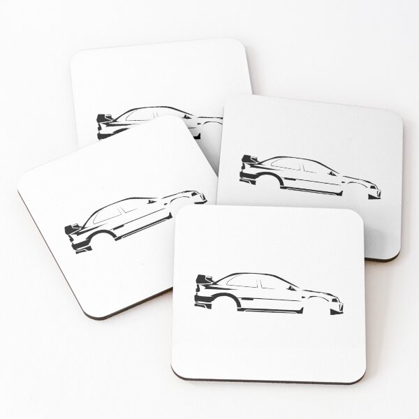 Item preview, Lancer Evolution V (1998) Car Silhouette (Black) designed and sold by FearnCreative.