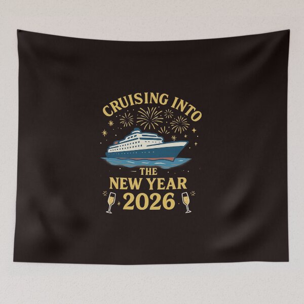 Item preview, Cruising Into the New Year 2026 -New Year Cruise Celebration T-Shirt designed and sold by Viktorio Art Shop.