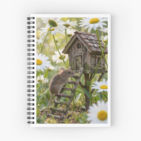 Item preview, Mouse's Tiny House in a Daisy Patch designed and sold by Tridentulus.