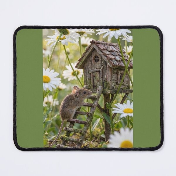 Item preview, Mouse's Tiny House in a Daisy Patch designed and sold by Tridentulus.
