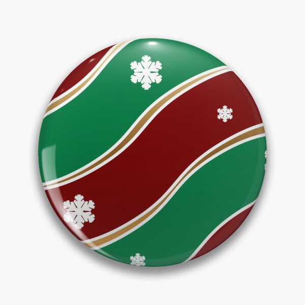 Item preview, Elegant Wavy Red Green Gold Christmas Snowflakes Pattern designed and sold by HopeAndHustle.