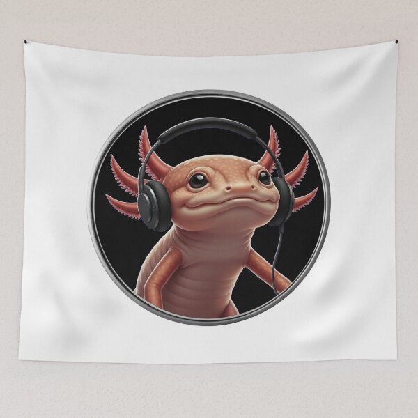 Item preview, Gus the Axolotl Jammin 1D (SonciWave Vibes) designed and sold by SonicWave Vibes.