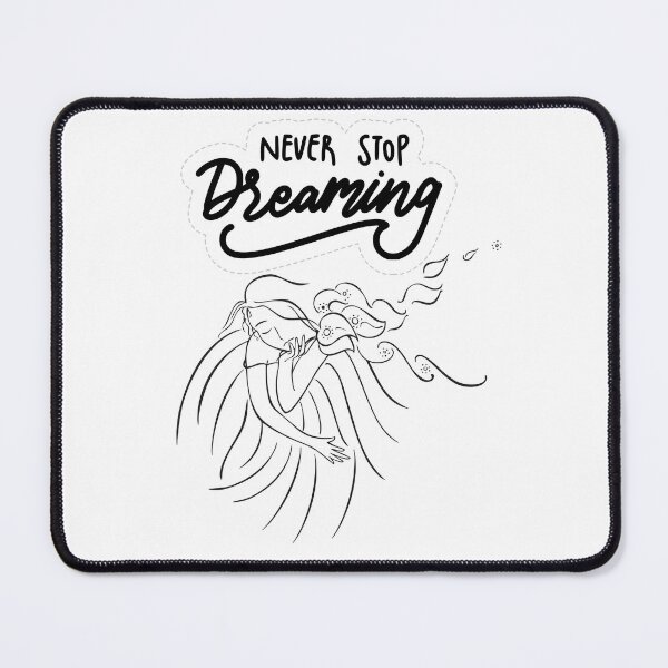 Item preview, Never Stop Dreaming – Inspirational Quote Typography Design designed and sold by Fouziaart08.