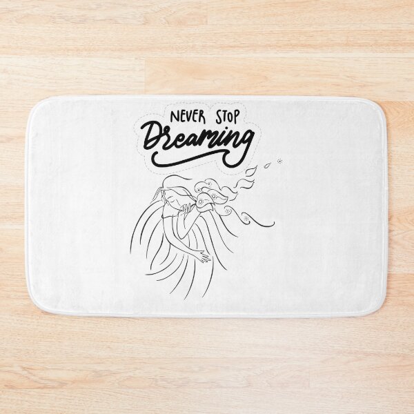Item preview, Never Stop Dreaming – Inspirational Quote Typography Design designed and sold by Fouziaart08.