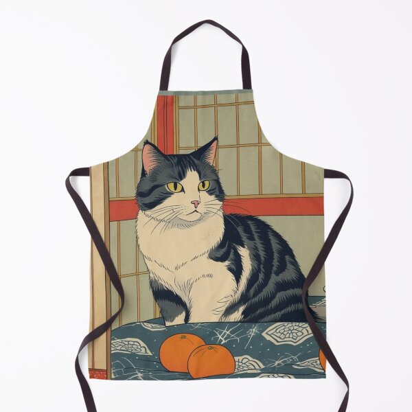 Item preview, Japanese Low Table Cat – Quiet Winter Interior Illustration designed and sold by LEO'S CREATURE れおずくりーちゃー.
