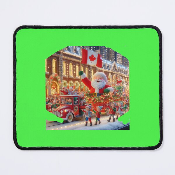 Item preview, Toronto Santa Claus Parade – Cute 3D Christmas Scene with Canada Flag ,  designed and sold by PaintMeWorld.