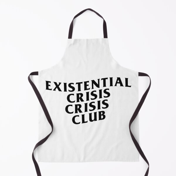 Item preview, Existential Crisis Crisis Club – Dark Humor Parody Design - black text designed and sold by R-A Designs.