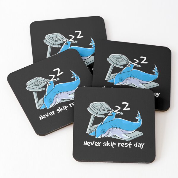 Item preview, Never Skip Rest Day Sleeping Shark designed and sold by chaybduparek.
