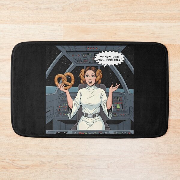Item preview, Space Princess Pretzel Hair Funny Sci-Fi Parody Comic Art Spaceship Cockpit designed and sold by SammyMorry.