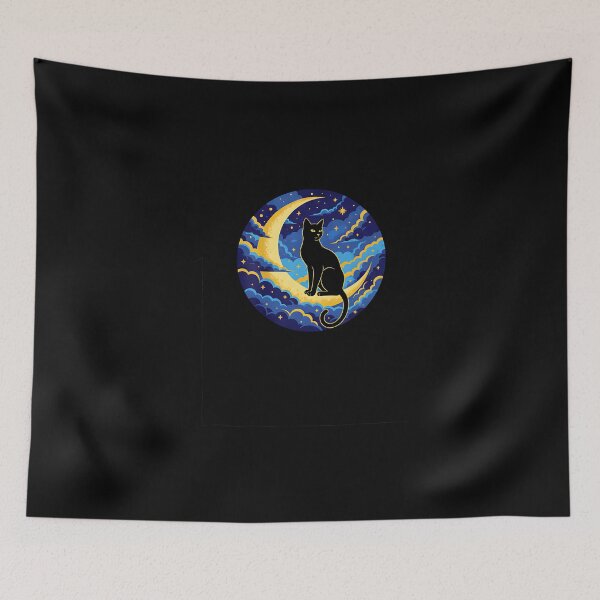 Item preview, Catzilla Cat for Men Starry Night Cat Lover  designed and sold by SWEET-TINAPAY.