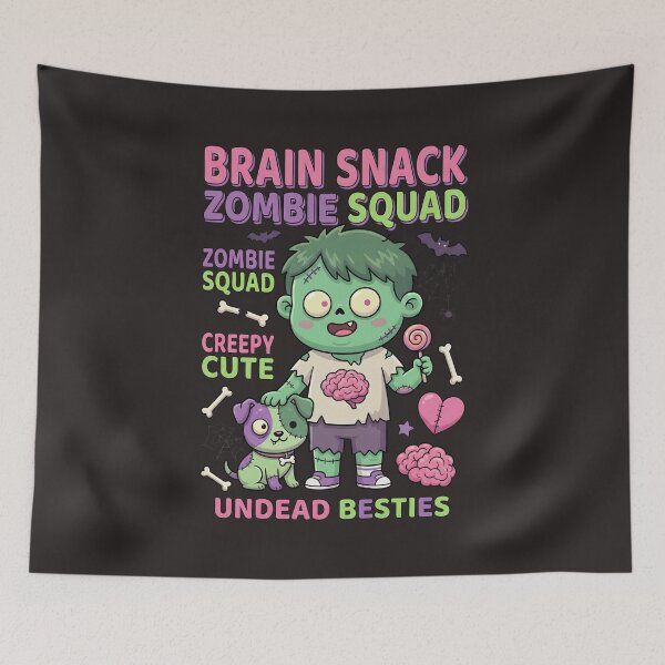 Item preview, The Brainiac Brigade: Pastel Patches & Undead Pals designed and sold by AwesomeBeyondLimits.