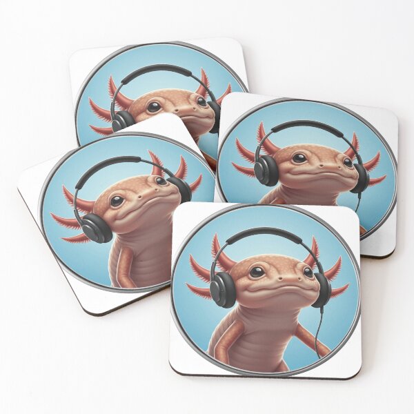 Item preview, Gus the Axolotl Jammin 1C (SonciWave Vibes) designed and sold by SonicWave Vibes.