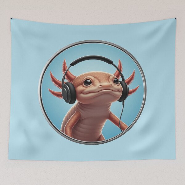 Item preview, Gus the Axolotl Jammin 1C (SonciWave Vibes) designed and sold by SonicWave Vibes.