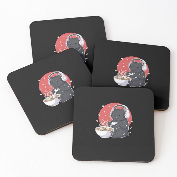 Item preview, Chill Otaku Cat – Ramen & Games designed and sold by SWEET-TINAPAY.