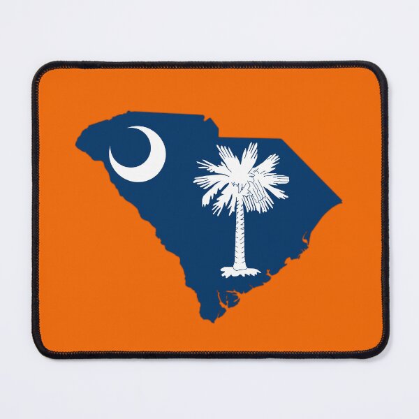 Item preview, South Carolina State Map Silhouette - Palmetto and Crescent Moon designed and sold by mashmosh.
