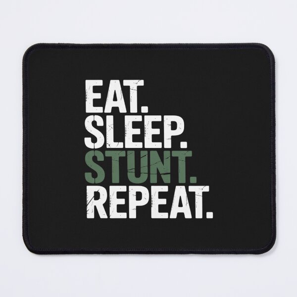 Item preview, Eat Sleep Stunt Repeat Green Cheerleader Girl designed and sold by GaryBellcvbnb.