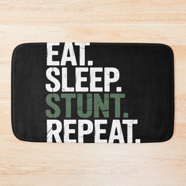 Item preview, Eat Sleep Stunt Repeat Green Cheerleader Girl designed and sold by GaryBellcvbnb.