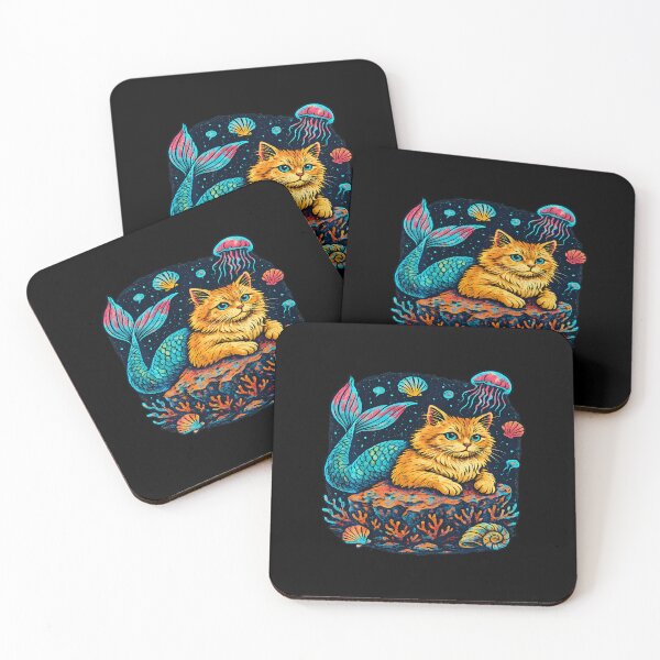 Item preview, Purrmaid Cosmic Mermaid Cat designed and sold by chaybduparek.
