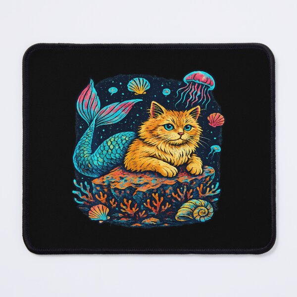 Item preview, Purrmaid Cosmic Mermaid Cat designed and sold by chaybduparek.