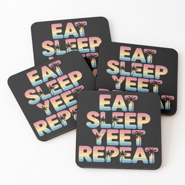 Item preview, Eat Sleep Yeet Repeat Sunset Summer designed and sold by GaryBellcvbnb.