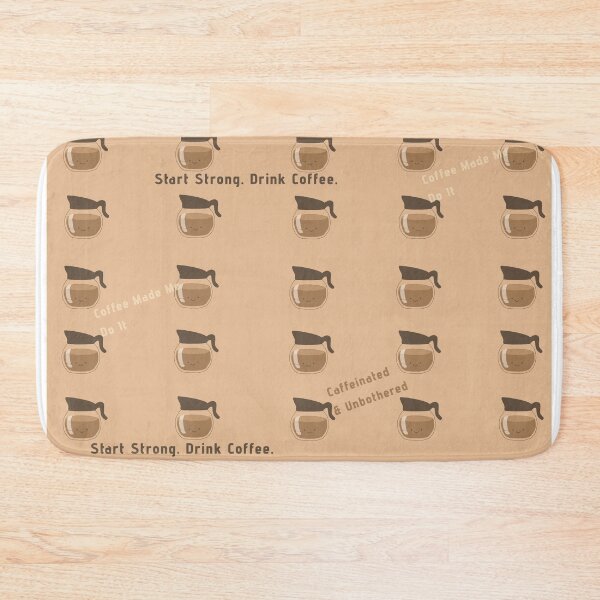 Item preview, Aesthetic Coffee Pattern with Caffeine Quotes | Cozy Cafe Typography Design designed and sold by Fandom Universe.
