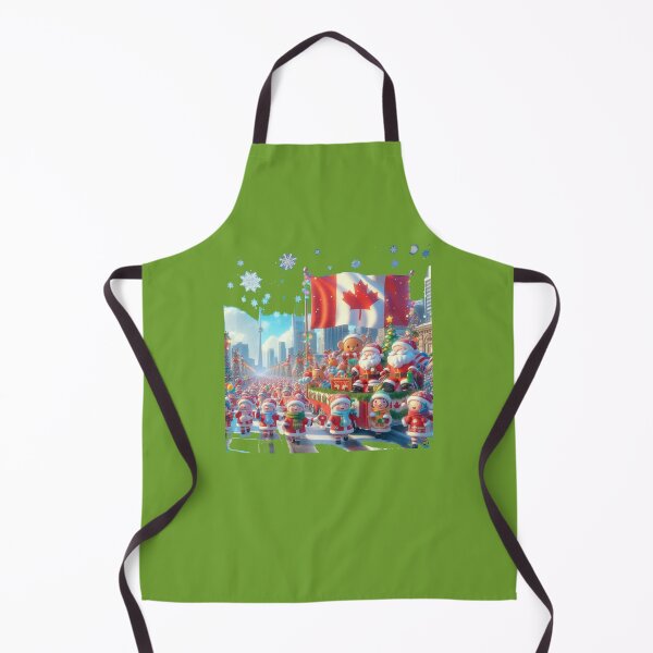 Item preview,  Toronto Santa Claus Parade – Cute 3D Christmas Scene with Canada Flag ,  designed and sold by PaintMeWorld.