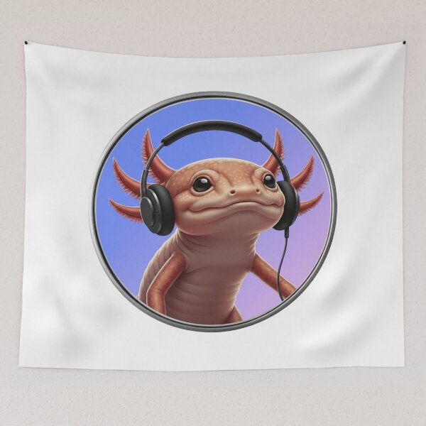 Item preview, Gus the Axolotl Jammin 1B (SonciWave Vibes) designed and sold by SonicWave Vibes.