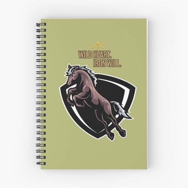Item preview, Wild Heart Iron Will – Powerful Horse Strength Motivation Design designed and sold by MUKUND FASHION DESIGN.