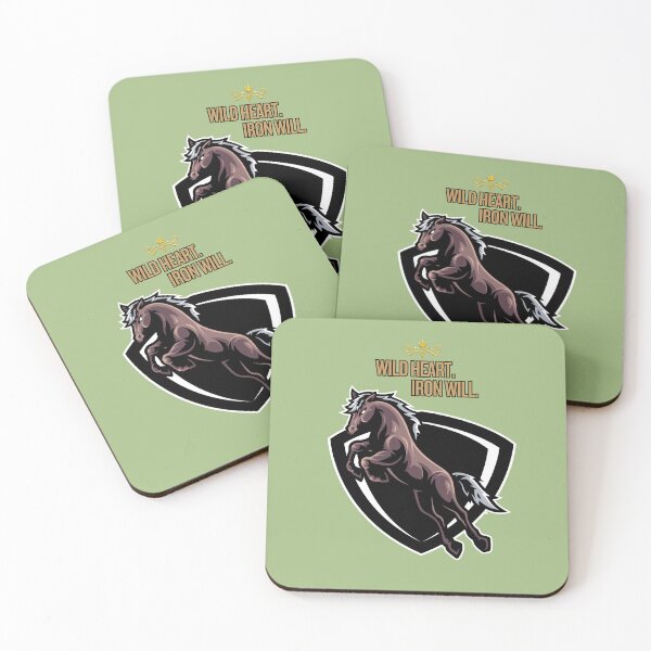 Item preview, Wild Heart Iron Will – Powerful Horse Strength Motivation Design designed and sold by MUKUND FASHION DESIGN.