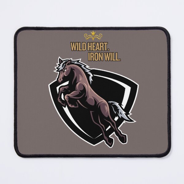 Item preview, Wild Heart Iron Will – Powerful Horse Strength Motivation Design designed and sold by MUKUND FASHION DESIGN.