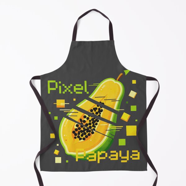Item preview, Pixel Papaya Segment Fruit Illustration designed and sold by SplashTastic.