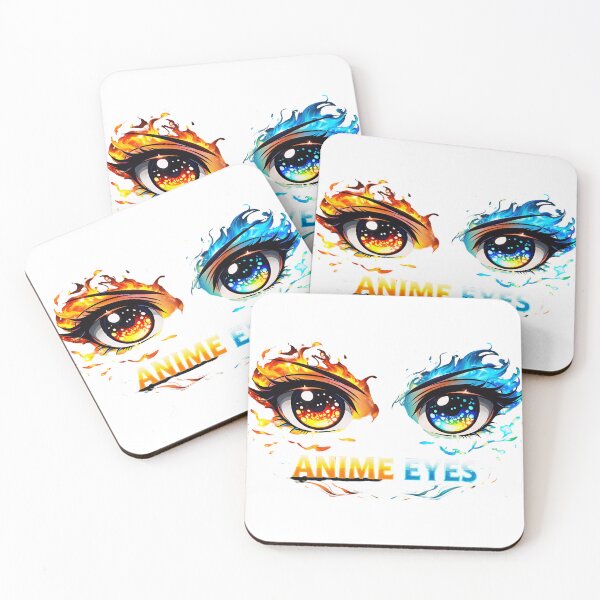 Item preview, Anime Eyes Fire and Ice – Dual Element Fantasy Eyes Illustration designed and sold by UrbanEchoHub.