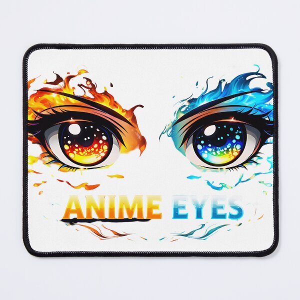 Item preview, Anime Eyes Fire and Ice – Dual Element Fantasy Eyes Illustration designed and sold by UrbanEchoHub.