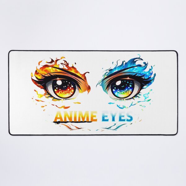 Item preview, Anime Eyes Fire and Ice – Dual Element Fantasy Eyes Illustration designed and sold by UrbanEchoHub.