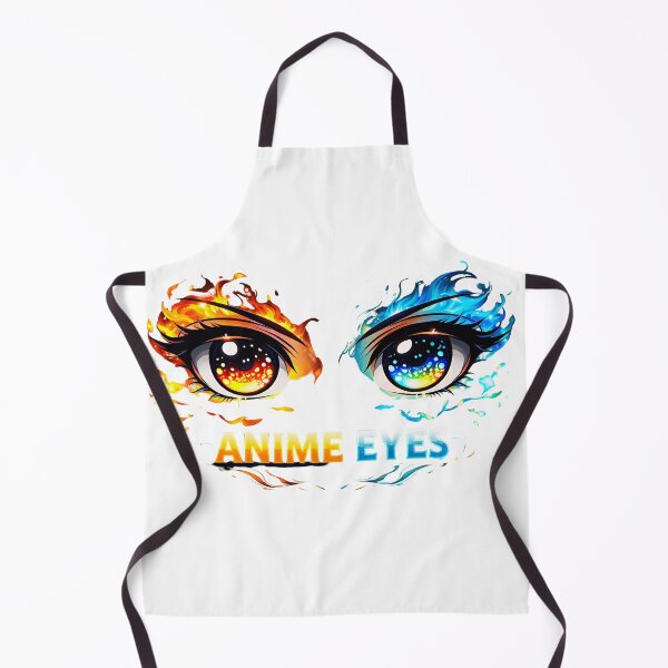 Item preview, Anime Eyes Fire and Ice – Dual Element Fantasy Eyes Illustration designed and sold by UrbanEchoHub.