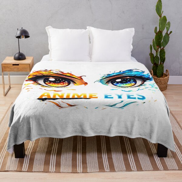 Item preview, Anime Eyes Fire and Ice – Dual Element Fantasy Eyes Illustration designed and sold by UrbanEchoHub.