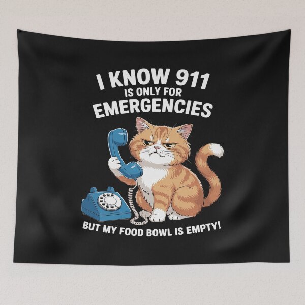 Item preview, Empty Food Bowl Emergency Cat designed and sold by GaryBellcvbnb.