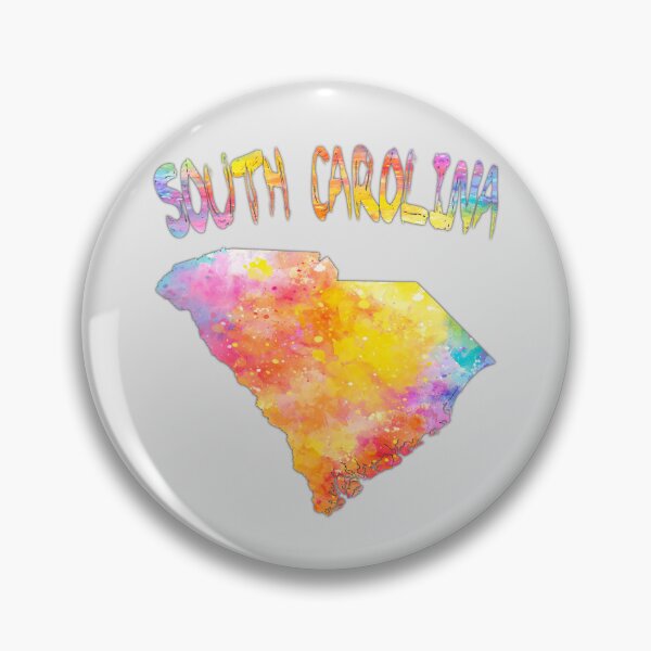 Item preview, South Carolina Watercolor State Map - Vibrant Artistic Silhouette designed and sold by mashmosh.