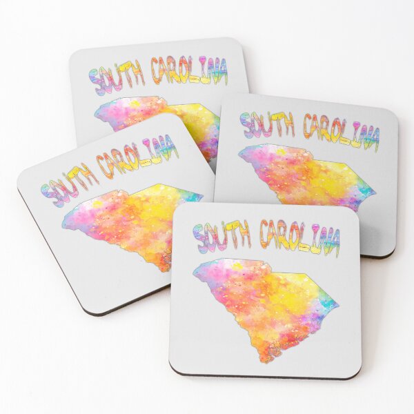 Item preview, South Carolina Watercolor State Map - Vibrant Artistic Silhouette designed and sold by mashmosh.
