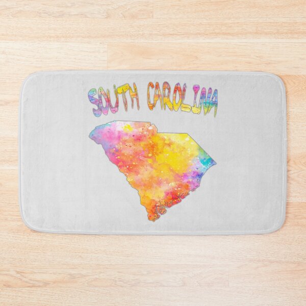 Item preview, South Carolina Watercolor State Map - Vibrant Artistic Silhouette designed and sold by mashmosh.
