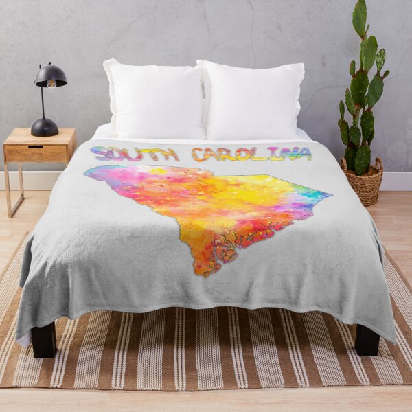 Item preview, South Carolina Watercolor State Map - Vibrant Artistic Silhouette designed and sold by mashmosh.