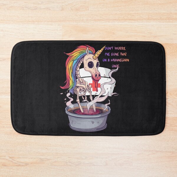 Item preview, Skeleton Unicorn Nurse Blood Bath - Funny Dark Nursing Humor designed and sold by Mr-Nurse.