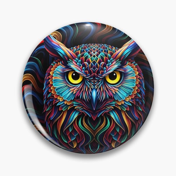 Item preview, Psychedelic Owl Vector Art designed and sold by Dms3512.