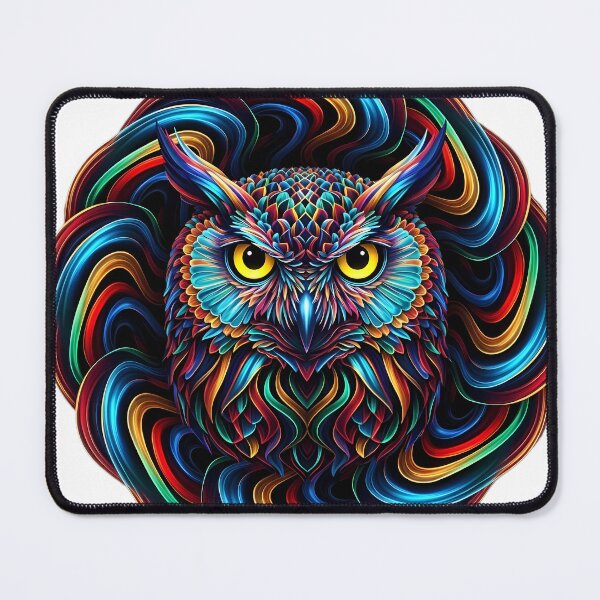 Item preview, Psychedelic Owl Vector Art designed and sold by Dms3512.