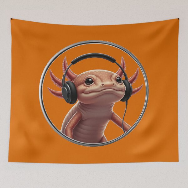 Item preview, Gus the Axolotl Jammin 1A (SonciWave Vibes) designed and sold by SonicWave Vibes.