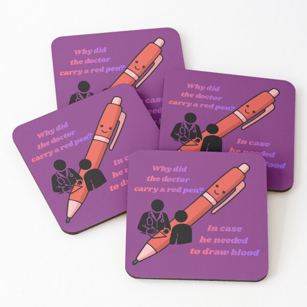 Item preview, Doctor Red Pen Pun - Funny Medical Joke designed and sold by Mr-Nurse.