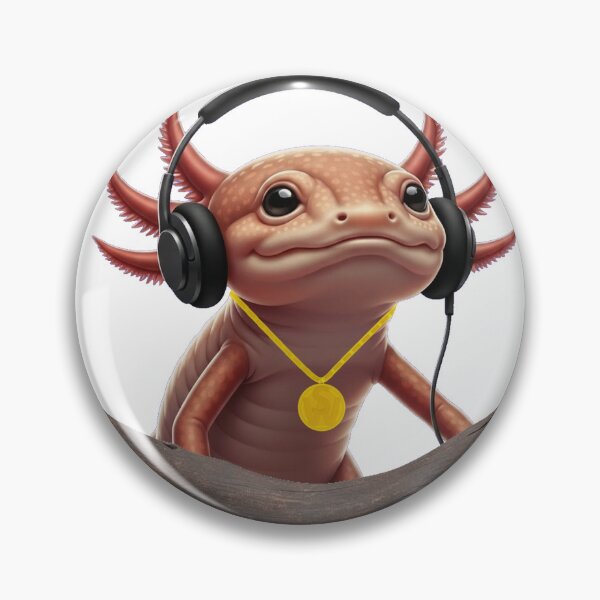 Item preview, Gus the Axolotl Jammin with bling (SonciWave Vibes) designed and sold by SonicWave Vibes.